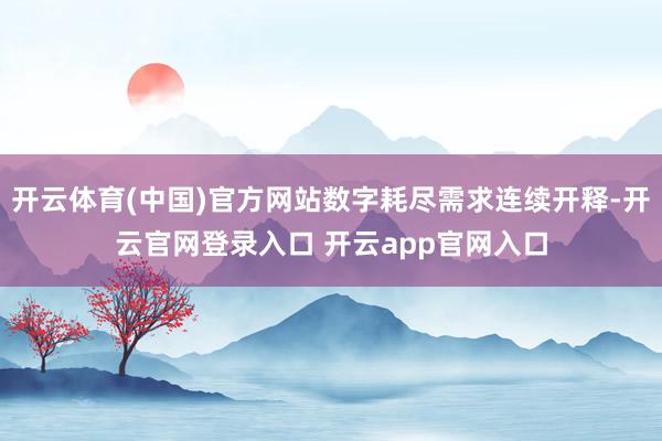 开云体育(中国)官方网站数字耗尽需求连续开释-开云官网登录入口 开云app官网入口
