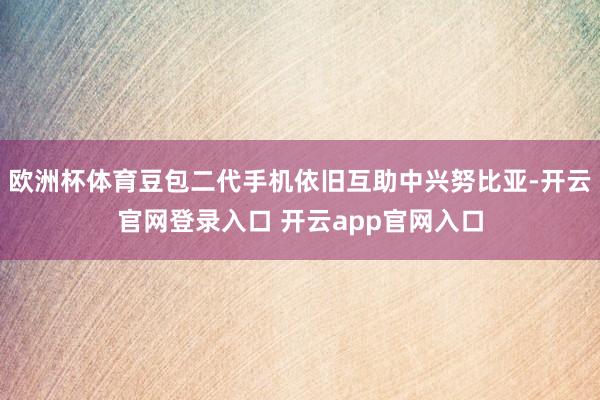 欧洲杯体育豆包二代手机依旧互助中兴努比亚-开云官网登录入口 开云app官网入口